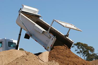 Disposing of dirt